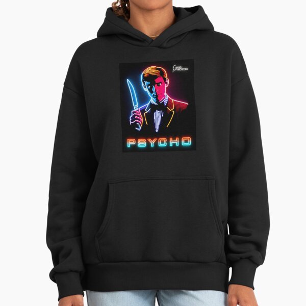 Alfred Hitchcock (Psycho) Neon Design Hoodie