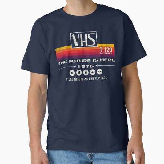 VHS The Future Is Here 1976 Worn Out Dks T-Shirt