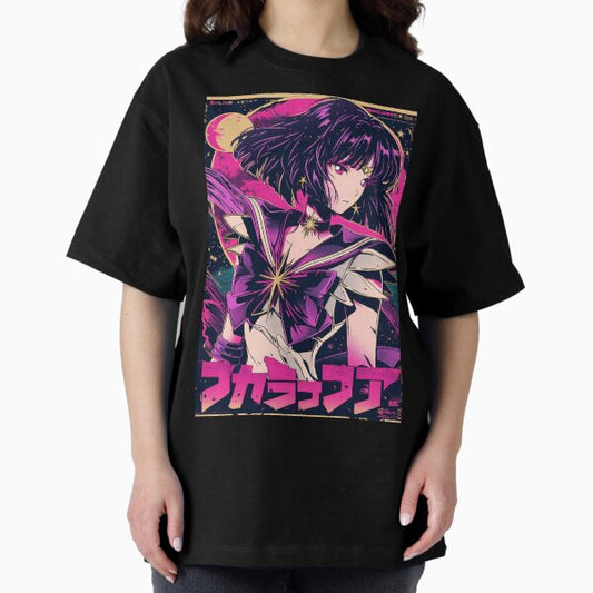 Sailor Saturn Retro Vaporwave Poster T-Shirt