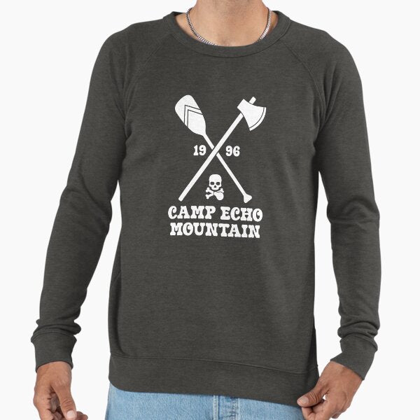 Camp Echo Mountain (White) Lightweight Sweatshirt