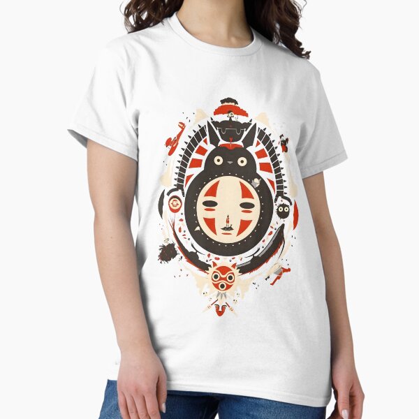 Kawaii & Cute art girl kiki's go -%[ghiblis]%- flying away dragon T-Shirt
