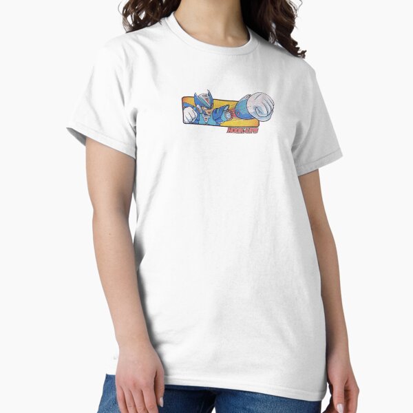 Vintage Anime Girl Hook Ups Skate Brand Cartoon Hookups Hook-Ups Sexy Animated Megaman Mega Man Mega-Man Robot T-Shirt