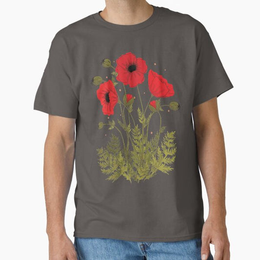 Red poppies vector art T-Shirt