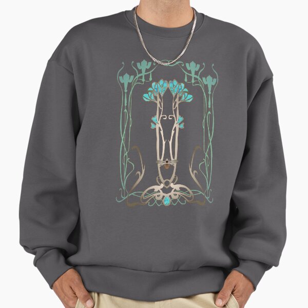 Art Nouveau Garden with Bee Sweatshirt