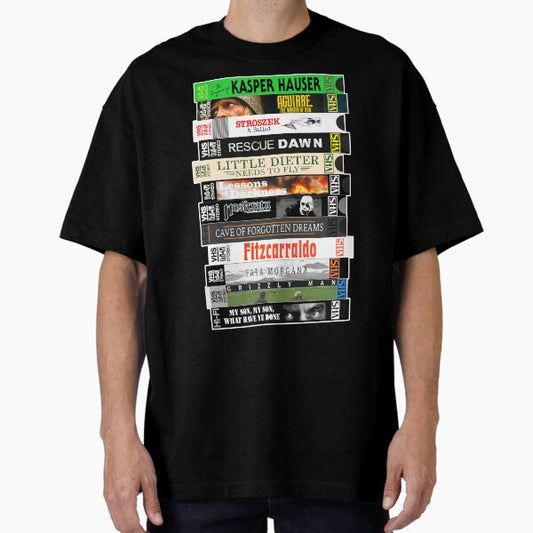 Werner Herzog VHS Movies Filmography Stack T-Shirt