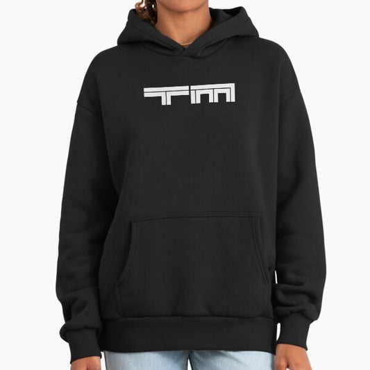 TrackMania Game Logo Minimal White Hoodie