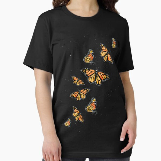 Monarch butterflies summer night sky T-Shirt