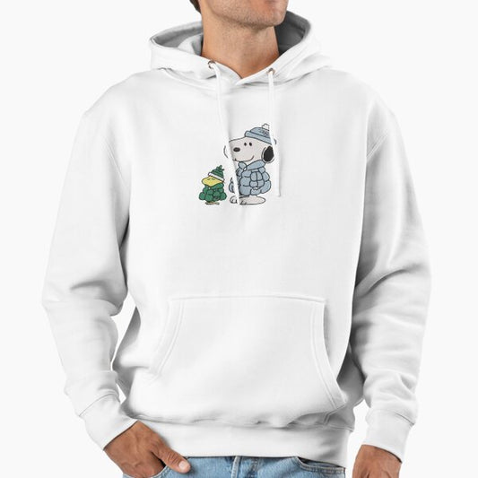 Winter Warmth – Snoopy & Woodstock in Cozy Puffers Hoodie