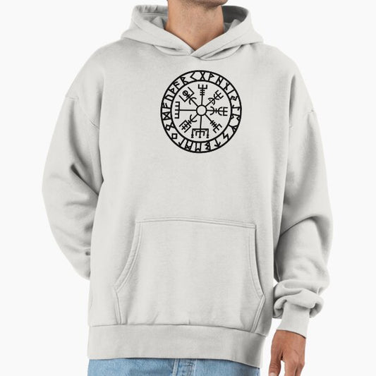 Vegvisir - Futhark - Runes - Navigator - Vikings Hoodie