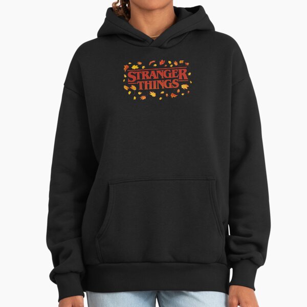 Stranger Things 4 Halloween Fall Leaves Strange Logo Hoodie