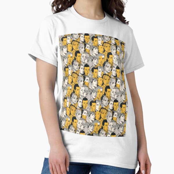 WearablePrivacy Modified anti-surveillance disable facial recognition pattern T-Shirt