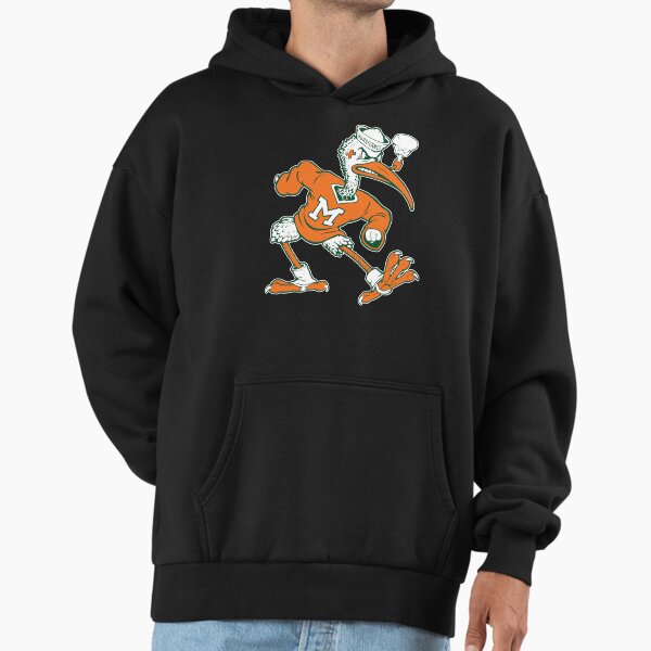 Vintage Sebastian Mascot of Univ. of Miami Mascot Hoodie