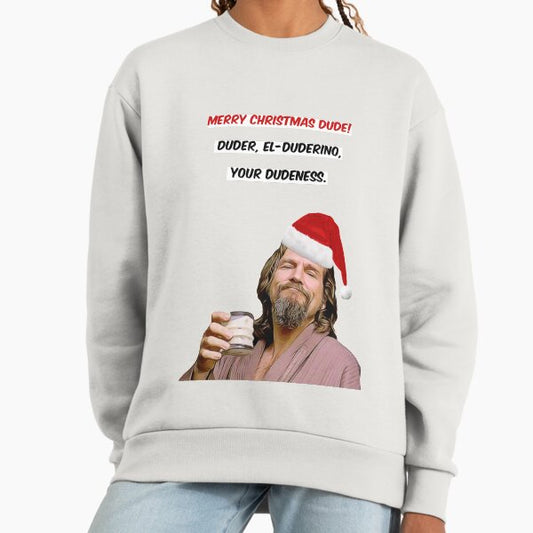 Merry Christmas dude, Big Lebowski Christmas cards & gifts Sweatshirt