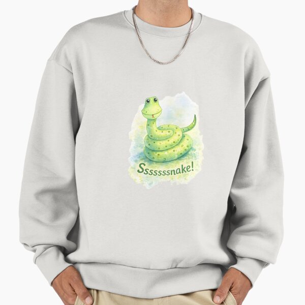 Ssssssnake! Cute Watercolor Snake Illustration Sweatshirt