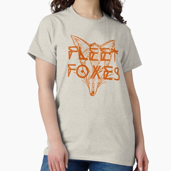 Fleet Foxes // Fox Drawing and Geometric Illustration T-Shirt