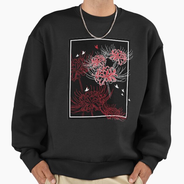 Spider Lily Butterfly Design Sweatshirt