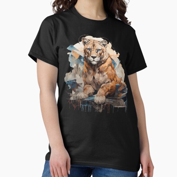 Graffiti Style Mountain Lion | Mountain Lion Lovers T-Shirt