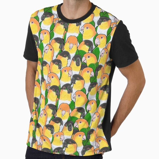 Caique Parrots Graphic T-Shirt