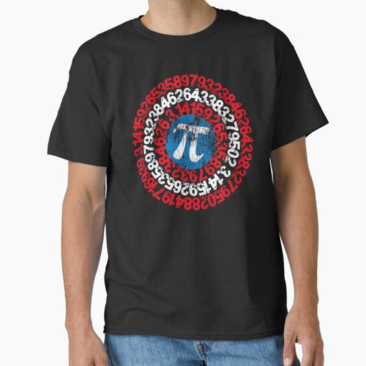 Captain Pi Math Hero Meets Superhero Style T-Shirt