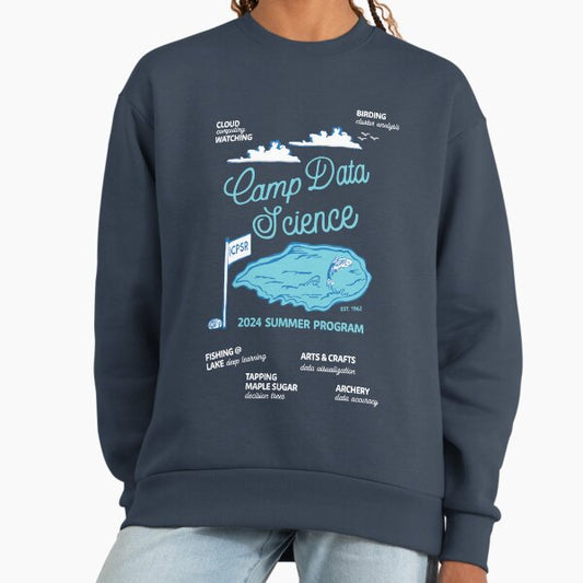 Camp Data Science 2024: ICPSR Summer Program (light font for dark background) Sweatshirt