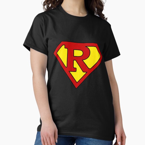 Superhero Symbol Letter R T-Shirt T-Shirt