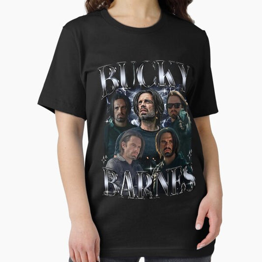 Bucky Barnes Thunderbolts Sebastian Stan Winter Soldier Avengers Superhero Captain America Movies Poster T-Shirt