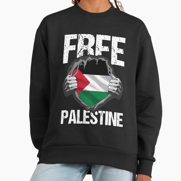 Free Palestine Save Gaza Palestinian Flag Support Sweatshirt