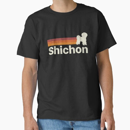 Shichon Dog Vintage Retro Pet Lover T-Shirt