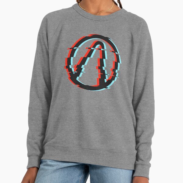 Borderlands Vault Symbol GLITCH 3D Anaglyph Lightweight Sweatshirt