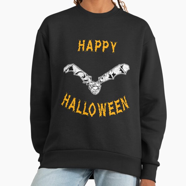 Bat Happy Halloween Holiday T shirt Sweatshirt