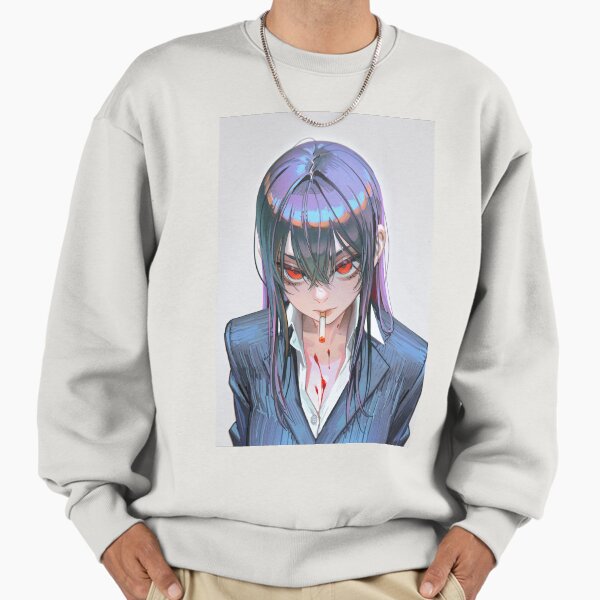 Dark Anime Girl Noir Illustration Art Sweatshirt