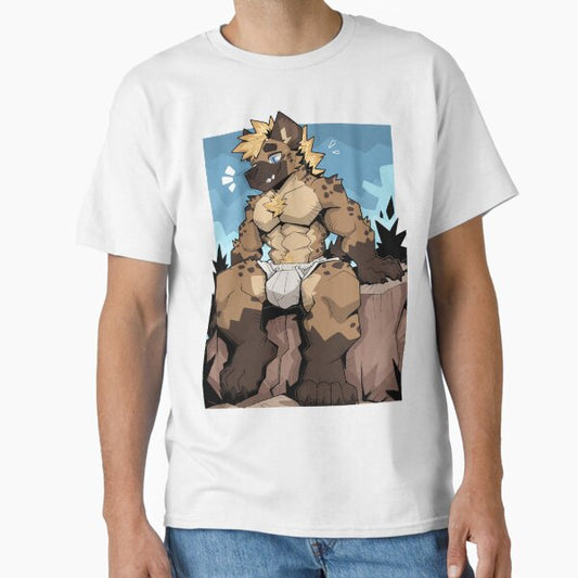 Muscular Spotted Hyena Sitting On A Rock T-Shirt