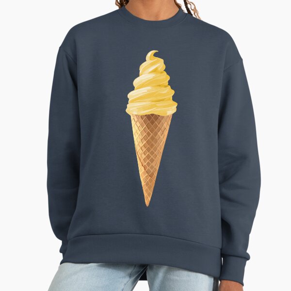 Yellow Lemon Soft Serve Ice Cream Cone Sweatshirt