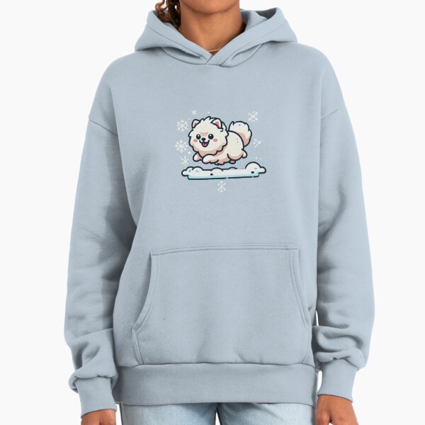 Cute Pomeranian Cartoon Style Hoodie