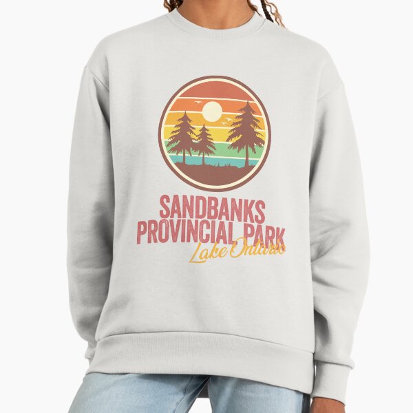 Sandbanks Provincial Park Beach Ontario Canada Retro Sunset Sweatshirt