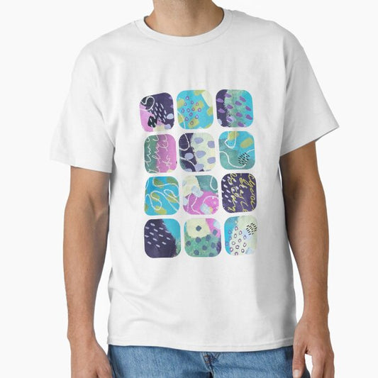 Patterns in a grid of squares T-Shirt