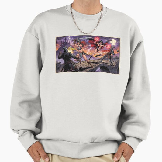 Red Sonja and Vampirella Fight Sweatshirt
