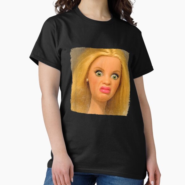 Funny Disgusting Doll face Meme T-Shirt