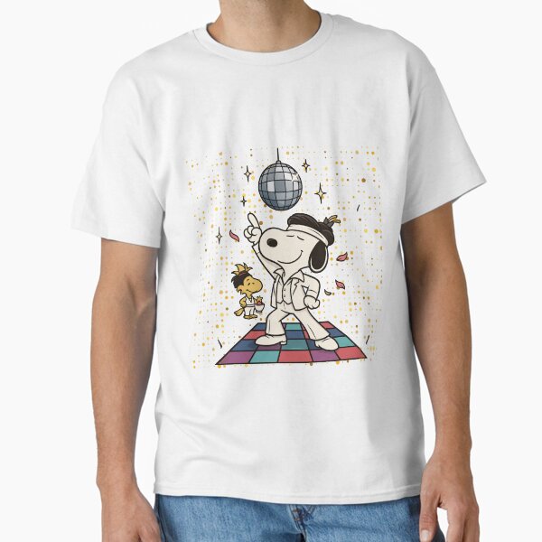 Disco Snoopy – 80s Groove Dog Dancing Under Disco Ball T-Shirt