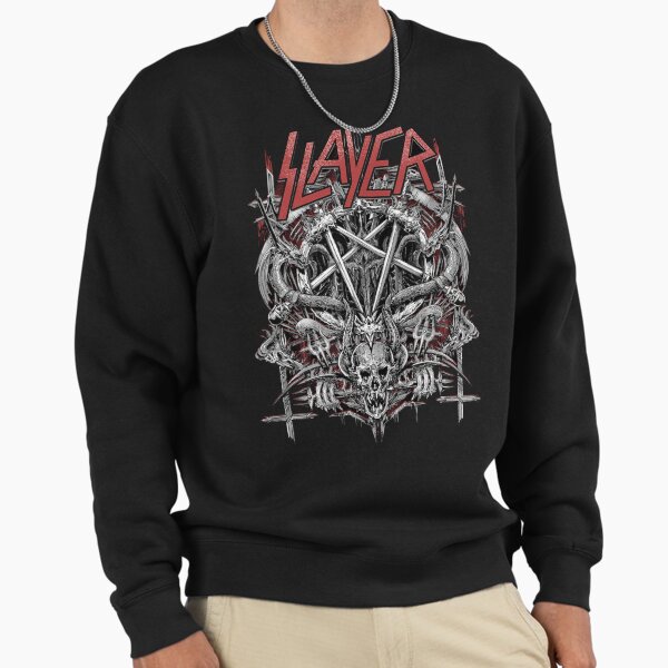 Metal666>>Slayer 1980s Metal Band Slayer Trash Metal Tom Araya Slayer Vocalist Sweatshirt