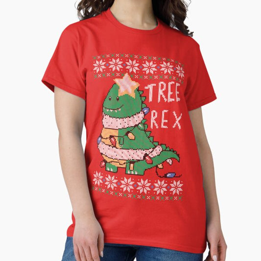 Tree- Rex Ugly Sweater T-Shirt