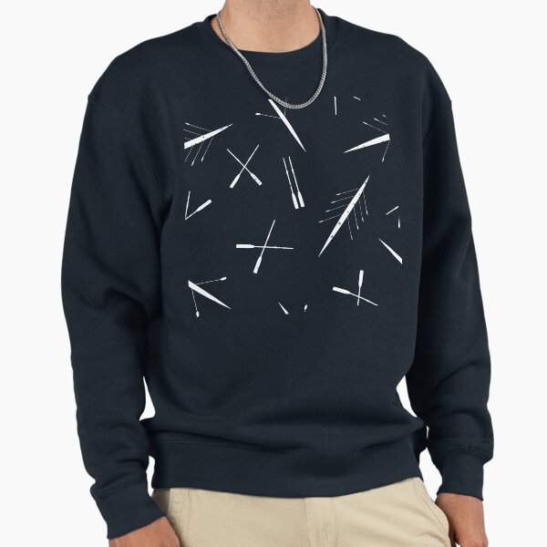 Rowing Club Navy Blue and White Scull Pattern Sweatshirt