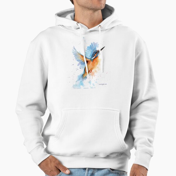 Kingfisher watercolour Hoodie