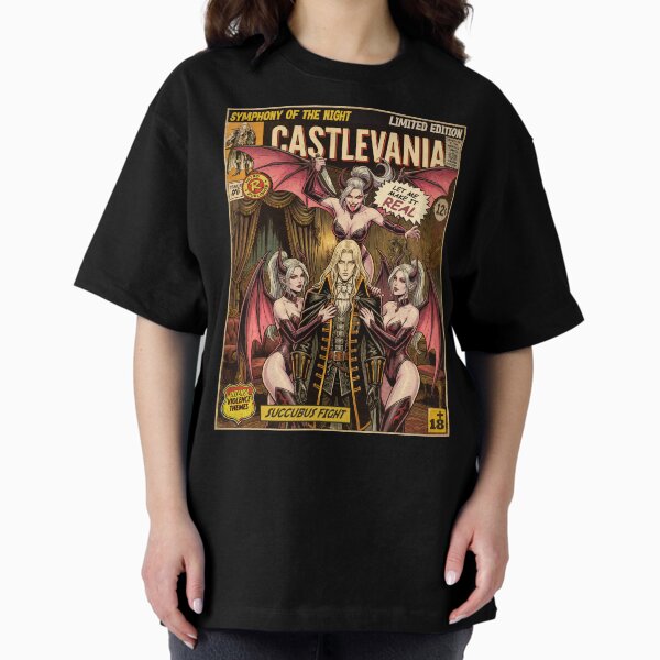 Castlevania Succubus Fight Vintage Comic Cover Art T-Shirt