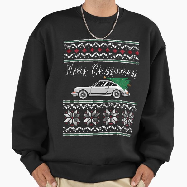 Merry Classicmas - Vintage Sports Coupe & Festive Pine Sweatshirt