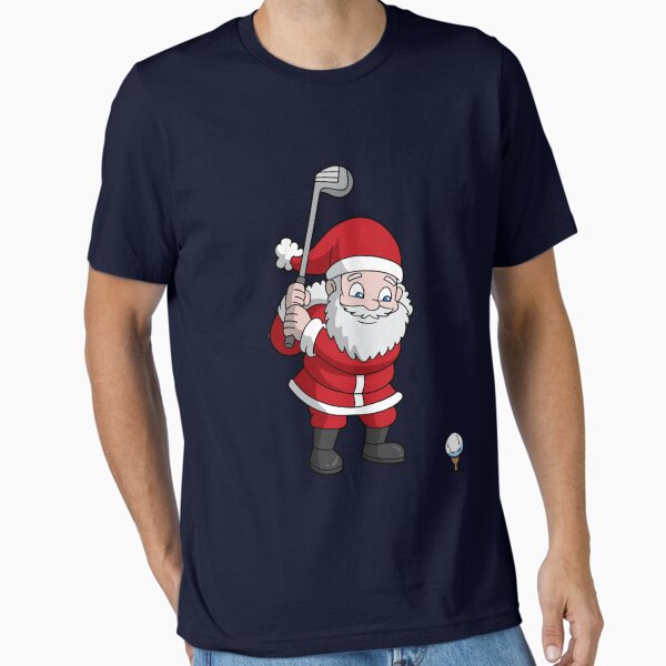 Santa Claus Golfing Christmas T-Shirt