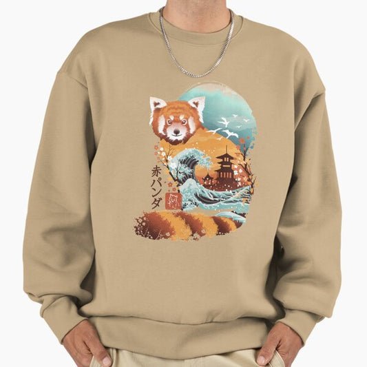 Ukiyo e Red Panda Sweatshirt