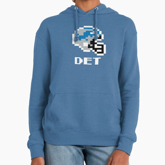 Detroit Lions (Tecmo Super Bowl Football Helmet) Hoodie