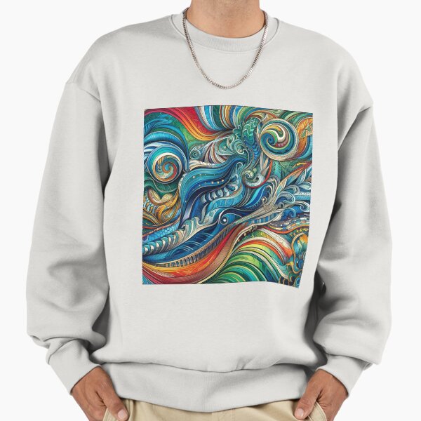 Colorful Ocean Optical Illusion Sweatshirt