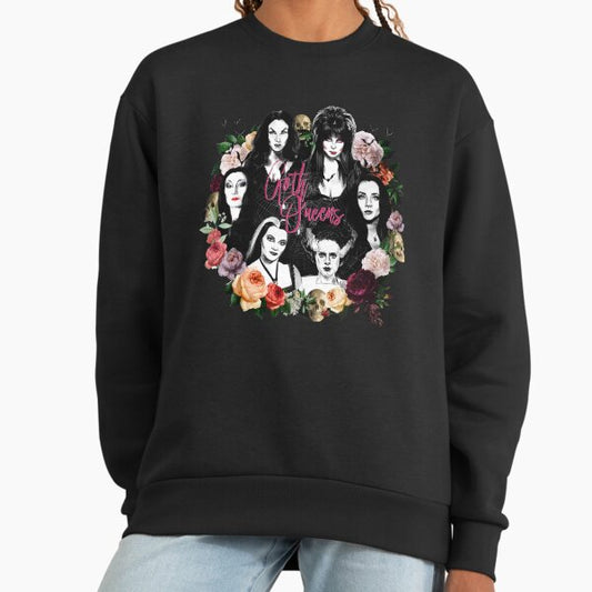 Goth Queens - Elvira, Vampira, Lily, Morticia, Frankenstein Sweatshirt